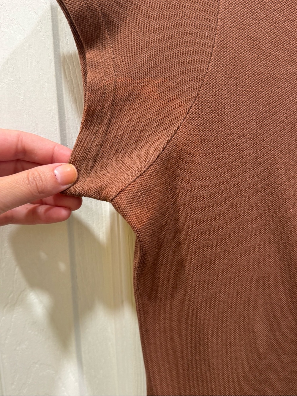 Lacoste Brown Polo Dress - Short Sleeve - Picture 5 of 9